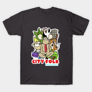 City Folk Mural T-Shirt